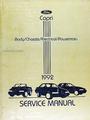 1993 Mercury Capri Shop / Capri Repair Manual