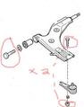 Mercury Capri Front Lower Control Arm Nut, Bolt, Washer Kit 