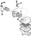 Mercury Capri Mass Airflow Sensor:  MAS / VAF - TURBO -REMAN